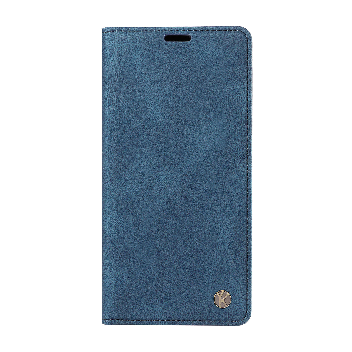 For iPhone 17 Pro Max Leather Cover YIKATU YK-004 Skin-Touch Wallet Phone Cases - Blue