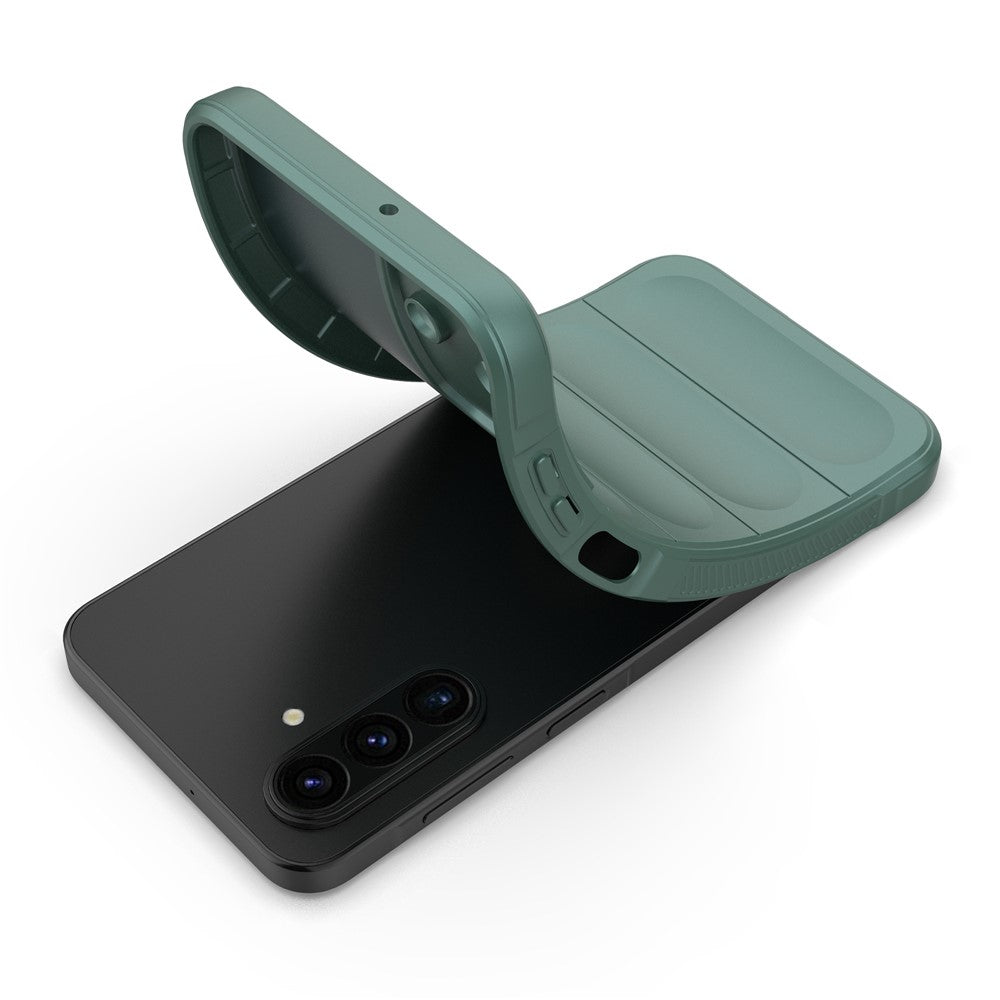 For Samsung Galaxy A17 5G Case Anti-Drop Soft TPU Rugged Phone Back Cover - Green