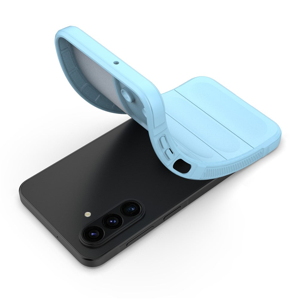 For Samsung Galaxy A17 5G Case Anti-Drop Soft TPU Rugged Phone Back Cover - Baby Blue