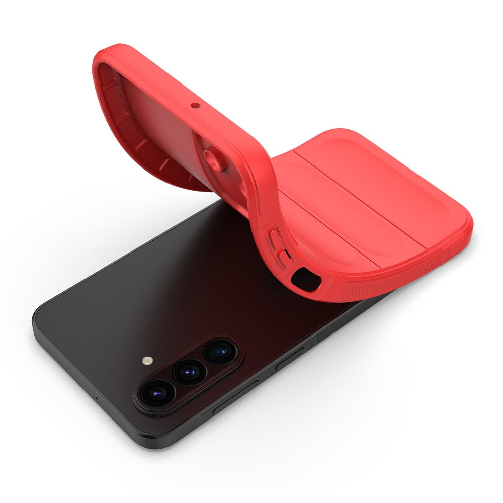 For Samsung Galaxy A17 5G Case Anti-Drop Soft TPU Rugged Phone Back Cover - Red
