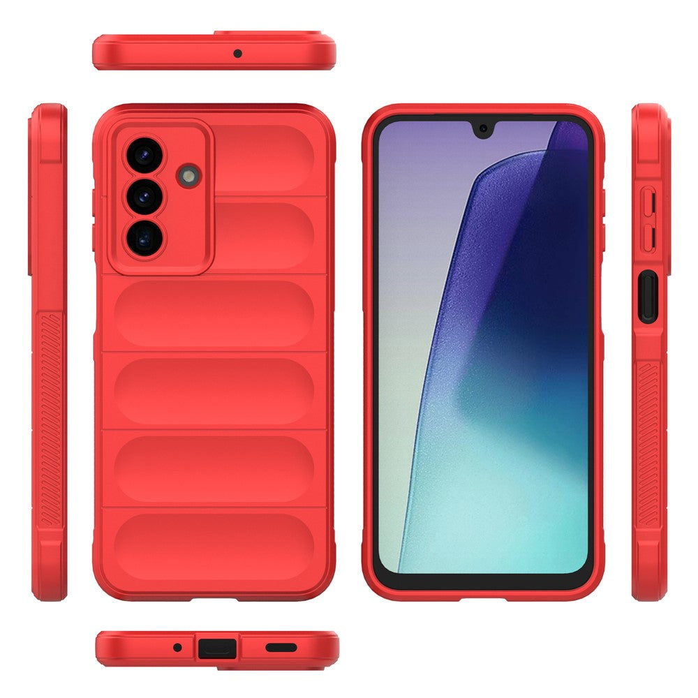 For Samsung Galaxy A17 5G Case Anti-Drop Soft TPU Rugged Phone Back Cover - Red