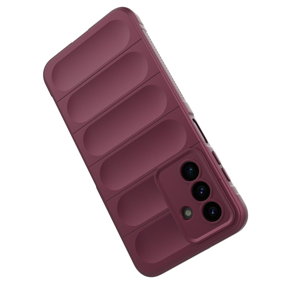 For Samsung Galaxy A17 5G Case Anti-Drop Soft TPU Rugged Phone Back Cover - Wine Red