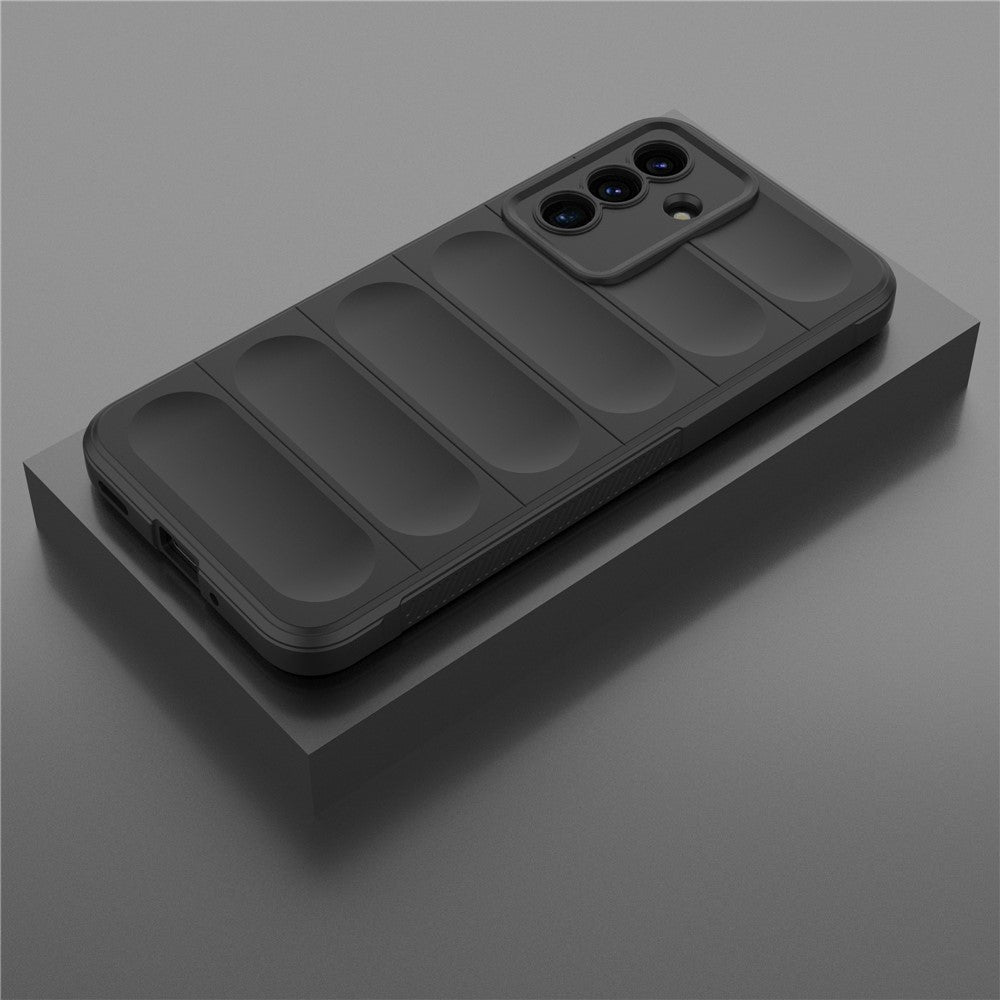 For Samsung Galaxy A17 5G Case Anti-Drop Soft TPU Rugged Phone Back Cover - Black
