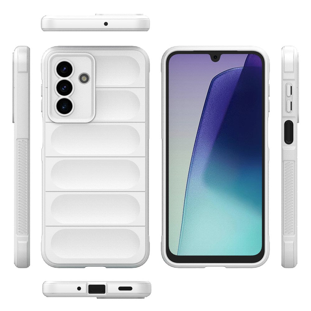 For Samsung Galaxy A17 5G Case Anti-Drop Soft TPU Rugged Phone Back Cover - White