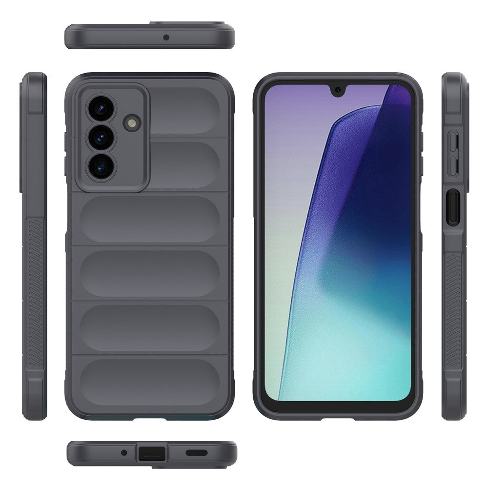 For Samsung Galaxy A17 5G Case Anti-Drop Soft TPU Rugged Phone Back Cover - Dark Grey
