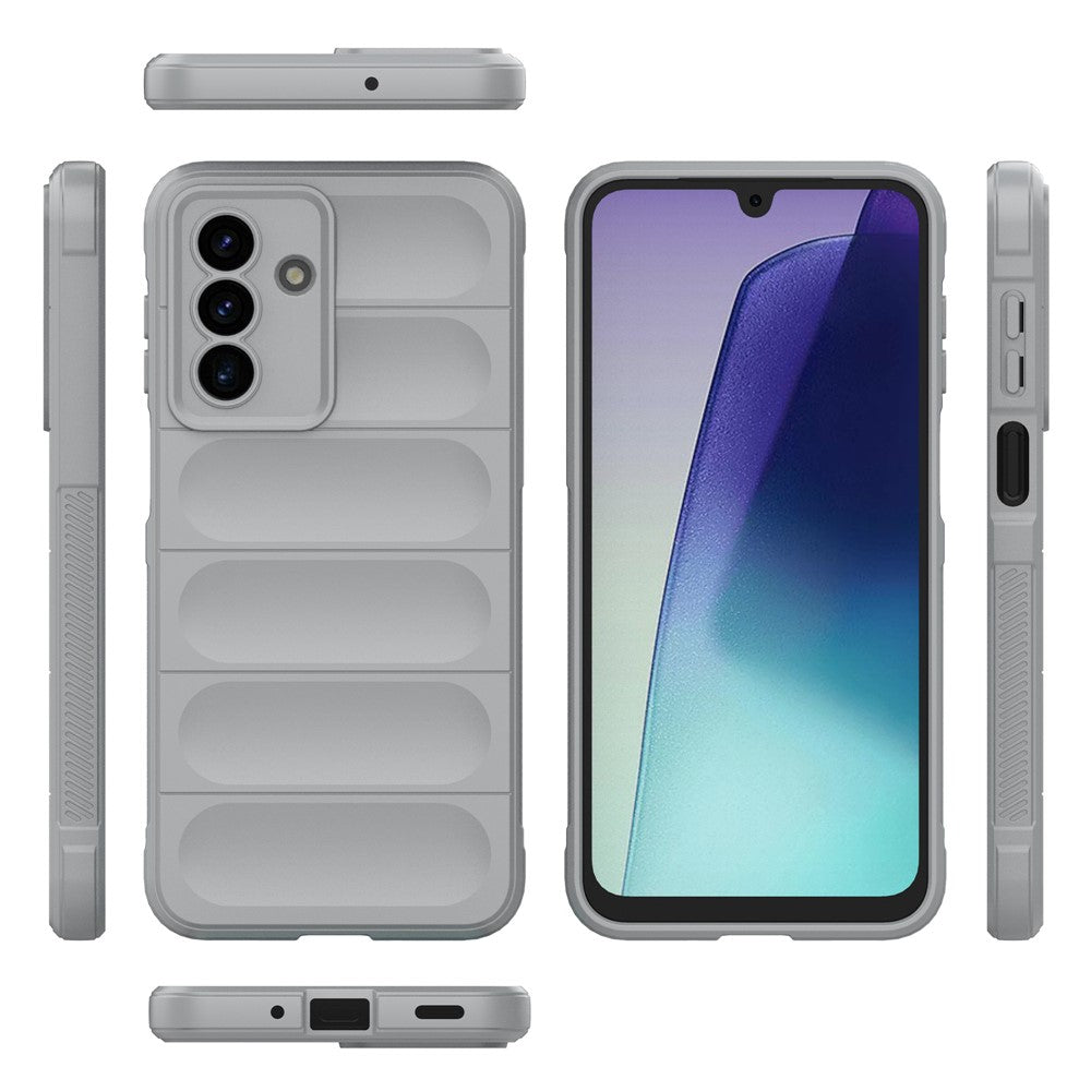 For Samsung Galaxy A17 5G Case Anti-Drop Soft TPU Rugged Phone Back Cover - Light Grey