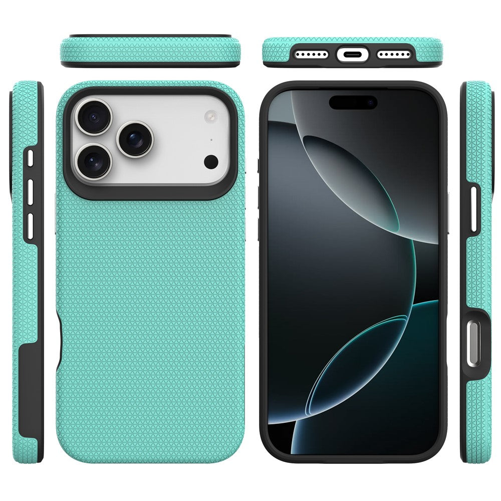 For iPhone 17 Pro Max Case TPU + PC Four Corner Anti-Drop Phone Cover - Mint Green