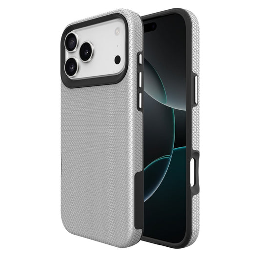 For iPhone 17 Pro Max Case TPU + PC Four Corner Anti-Drop Phone Cover - Silver