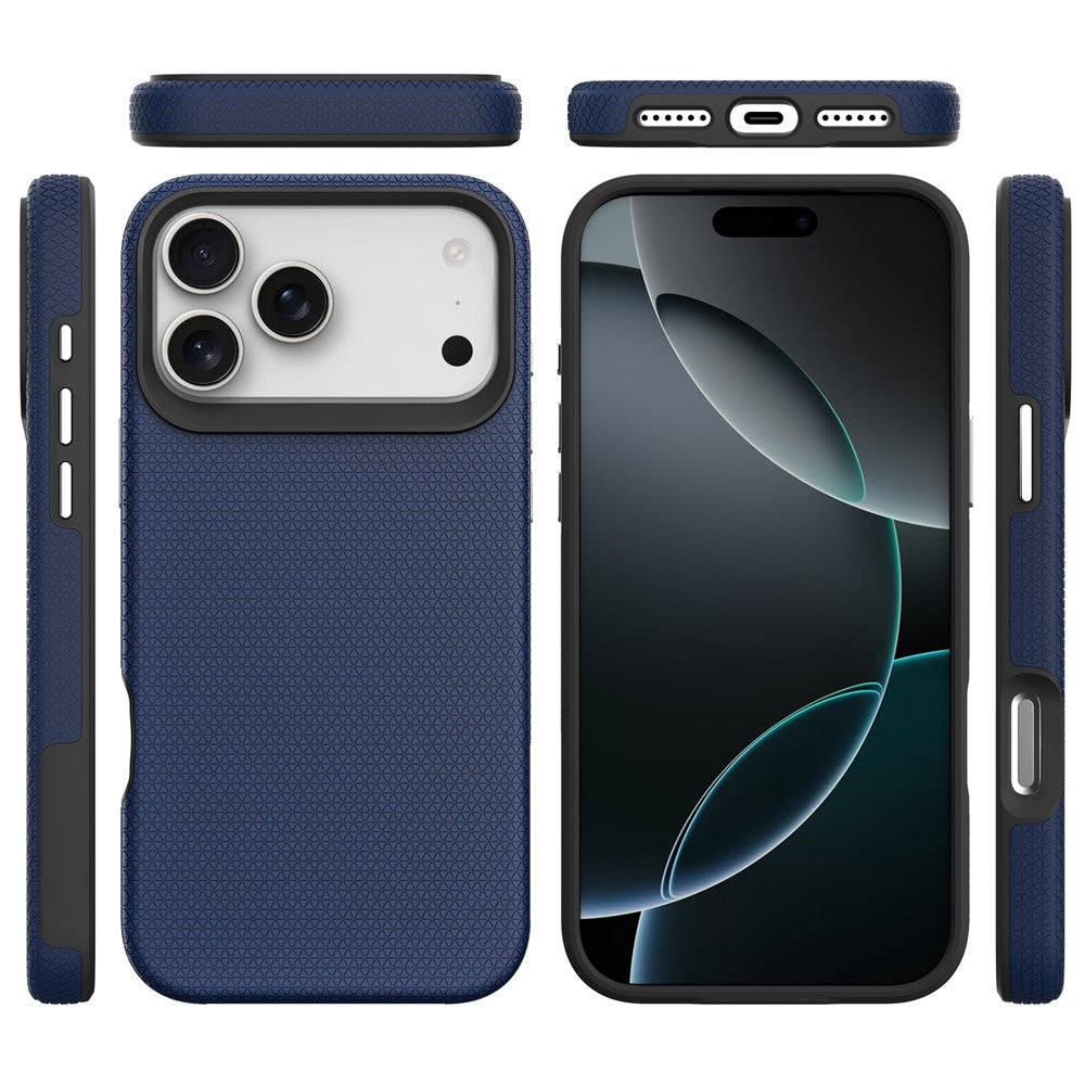 For iPhone 17 Pro Max Case Compatible with MagSafe Protective TPU+PC Phone Cover - Navy Blue