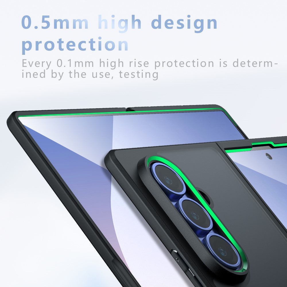 For Samsung Galaxy Z Fold7 5G Case Compatible with MagSafe TPU + PC Matte Skin Touch Phone Cover