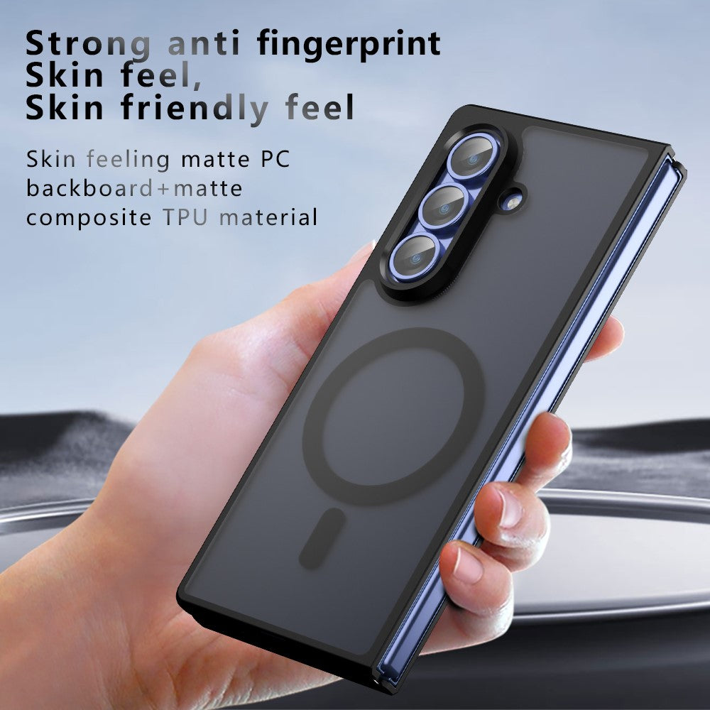 For Samsung Galaxy Z Fold7 5G Case Compatible with MagSafe TPU + PC Matte Skin Touch Phone Cover