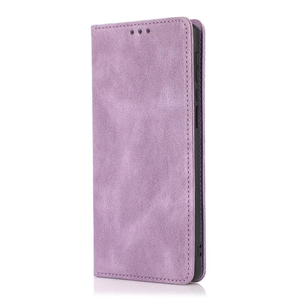 For iPhone 17 Pro Max Case Wallet Magnetic Closing Leather Flip Phone Cover - Purple