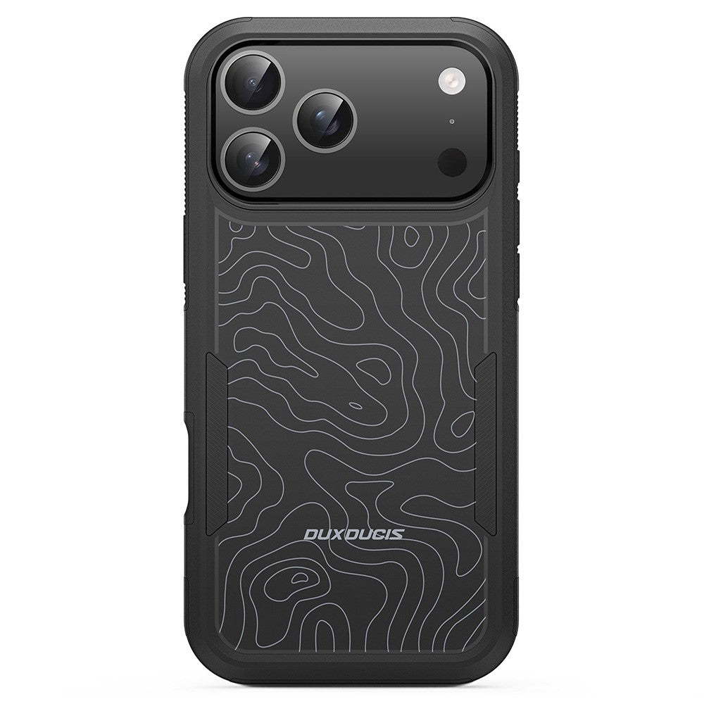 DUX DUCIS SHLD Series For iPhone 17 Pro Max Magnetic Case 10FT Drop Protection PC + TPU Phone Cover - Contour Pattern