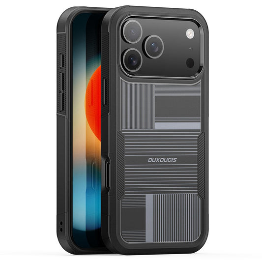 DUX DUCIS SHLD Series For iPhone 17 Pro Max Magnetic Case 10FT Drop Protection PC + TPU Phone Cover - Umbra Pattern