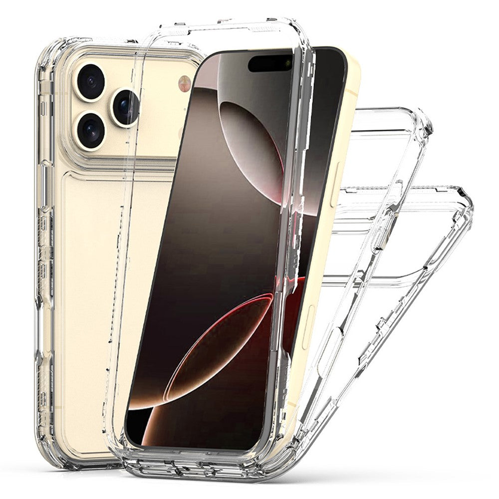 For iPhone 17 Pro Max Phone Case Acrylic TPU Clear Mobile Cover