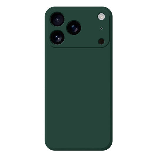 For iPhone 17 Pro Max TPU Case Straight Edge Protection Phone Cover - Midnight Green