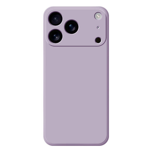 For iPhone 17 Pro Max TPU Case Straight Edge Protection Phone Cover - Purple