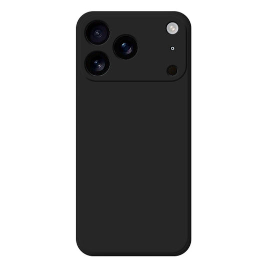 For iPhone 17 Pro Max TPU Case Straight Edge Protection Phone Cover - Black