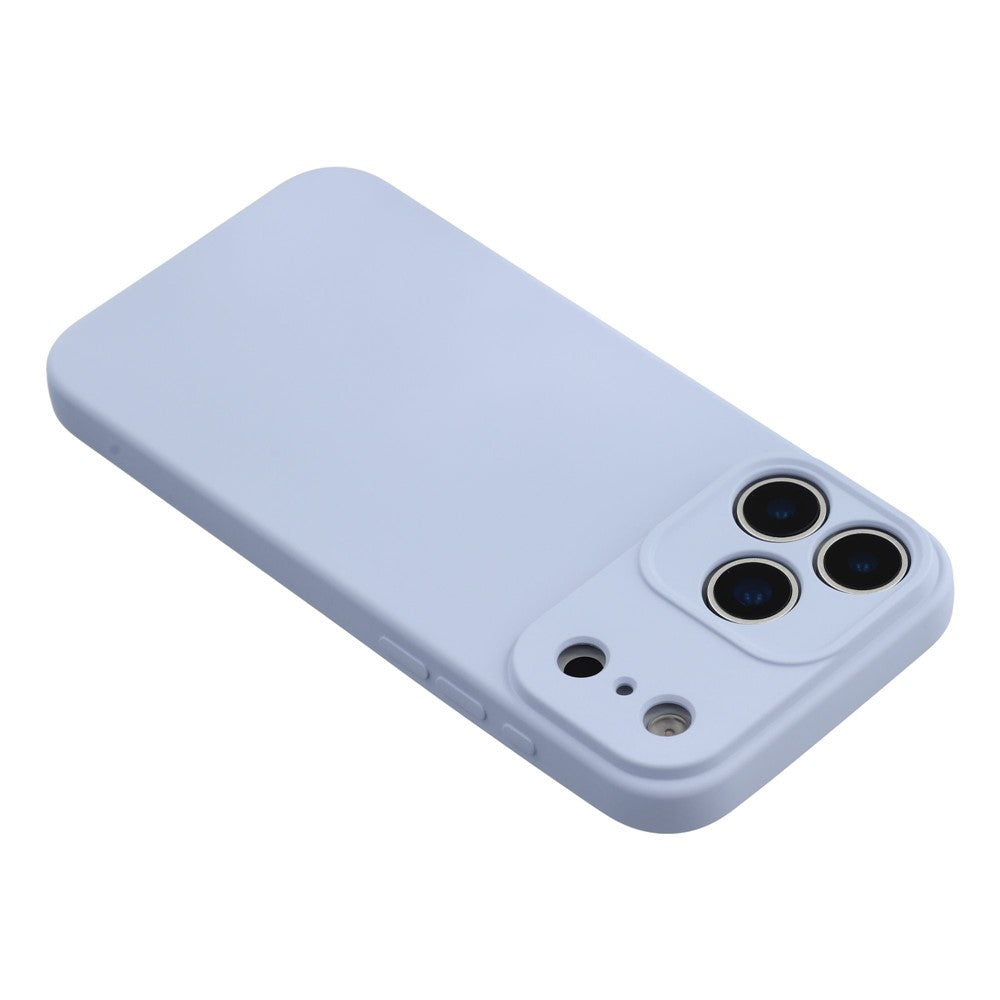For iPhone 17 Pro Max Case TPU Back Soft Anti-Scratch Fiber Lining Phone Cover - Light Purple