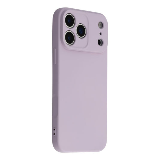 For iPhone 17 Pro Max Case TPU Back Soft Anti-Scratch Fiber Lining Phone Cover - Purple