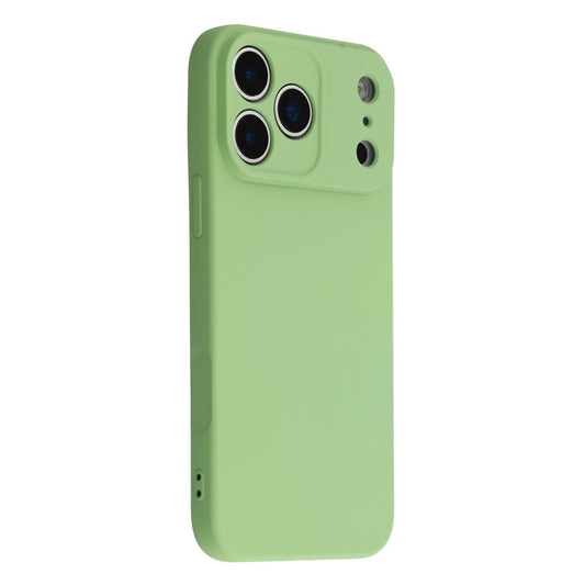 For iPhone 17 Pro Max Case TPU Back Soft Anti-Scratch Fiber Lining Phone Cover - Matcha Green