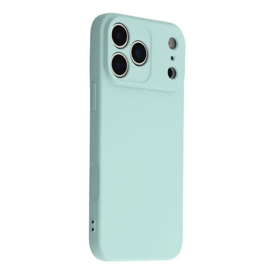 For iPhone 17 Pro Max Case TPU Back Soft Anti-Scratch Fiber Lining Phone Cover - Baby Blue