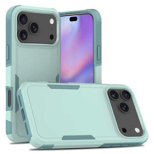 For iPhone 17 Pro Max Case 2 in 1 PC + TPU Shockproof Phone Cover - Mint Green
