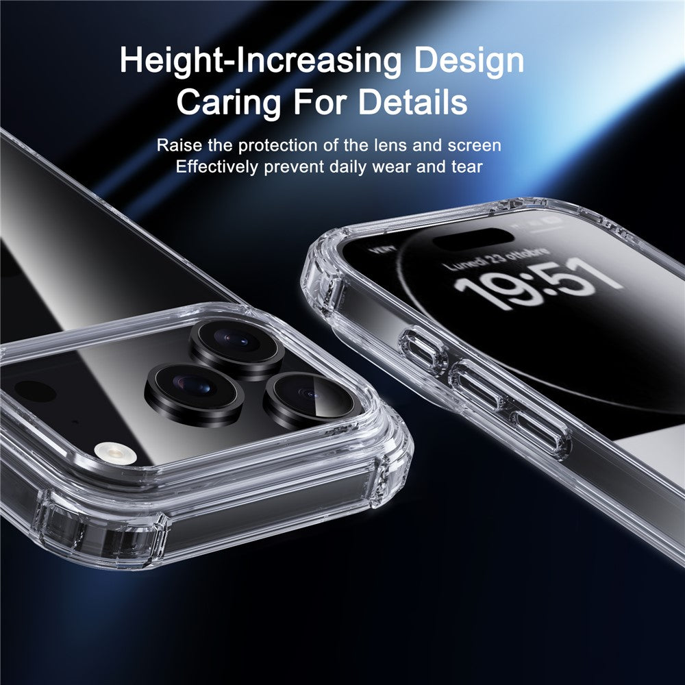 IPAKY For iPhone 17 Pro Max Case Four Corner Shockproof Clear Phone Back Cover