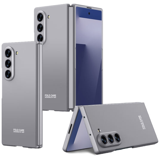 GKK For Samsung Galaxy Z Fold7 5G Case Shockproof Hard PC Folding Phone Cover (No Front Screen Film) - Grey