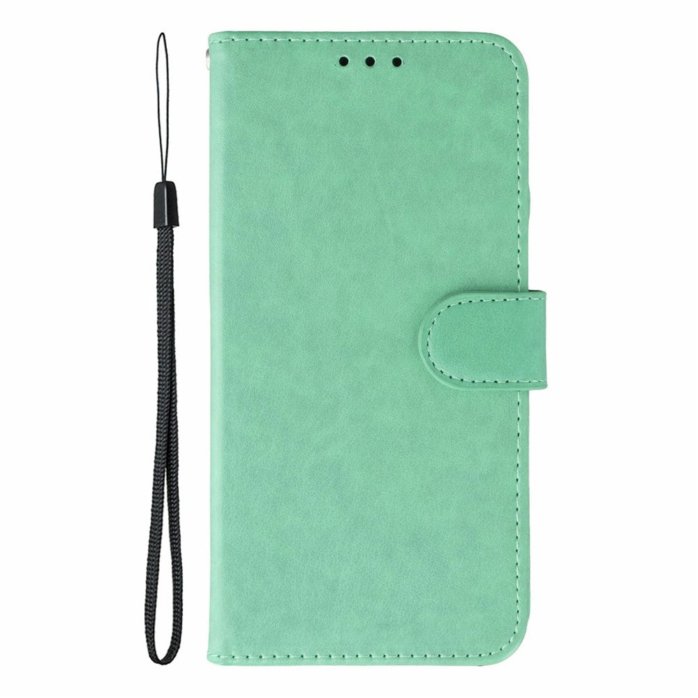 For Oppo Reno14 Pro 5G (Global) Case PU Leather Flip Wallet Phone Cover with Strap - Green