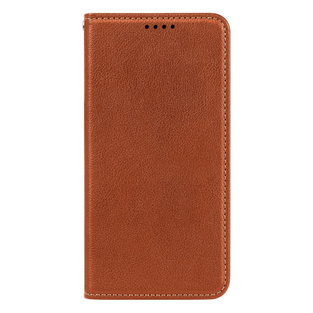 For Oppo Reno14 Pro 5G (Global) Case Wallet RFID Blocking Leather Phone Cover Strong Magnetic Closure - Brown