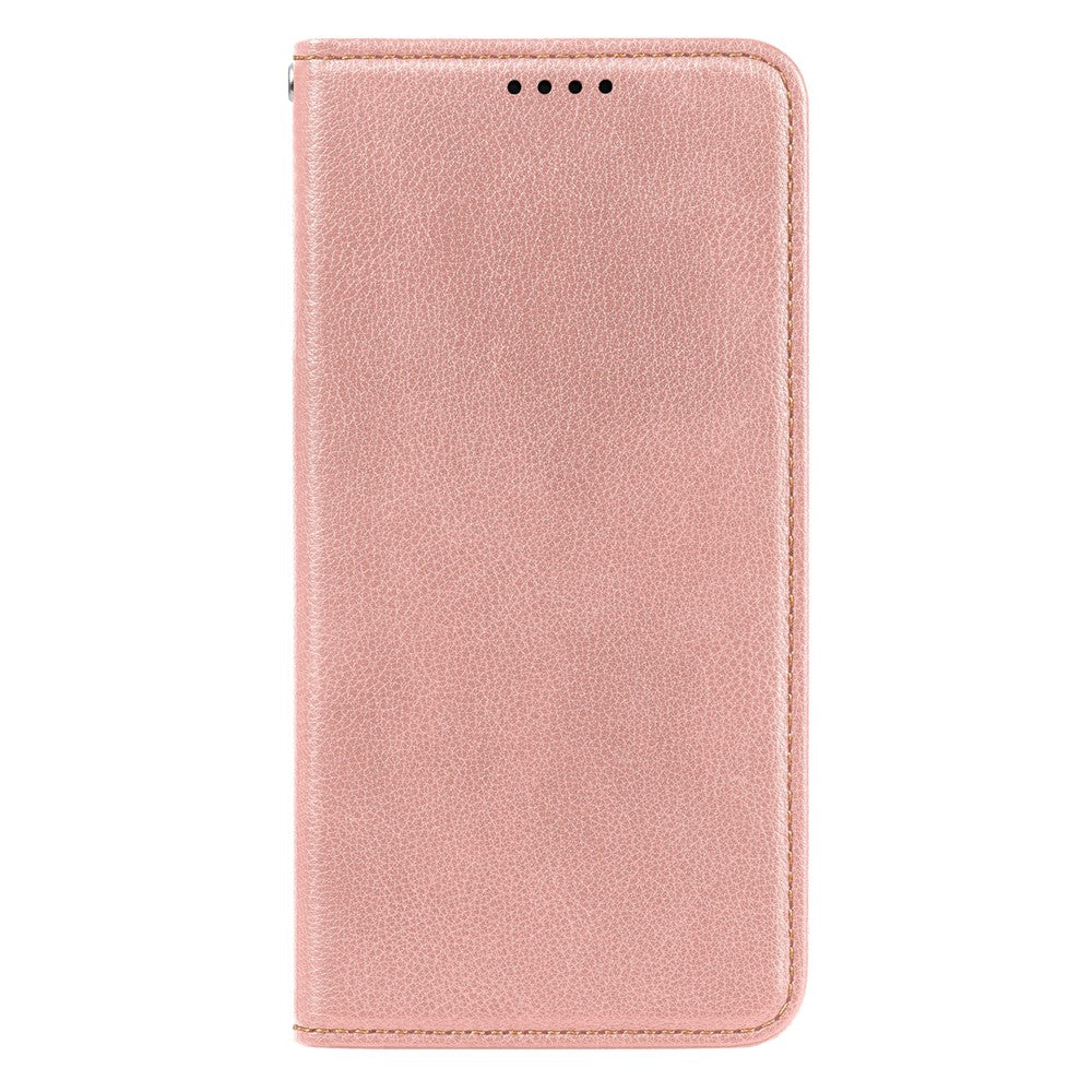For Oppo Reno14 Pro 5G (Global) Case Wallet RFID Blocking Leather Phone Cover Strong Magnetic Closure - Rose Gold