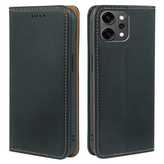 For Oppo Reno14 Pro 5G (Global) Case Wallet RFID Blocking Leather Phone Cover Strong Magnetic Closure - Black