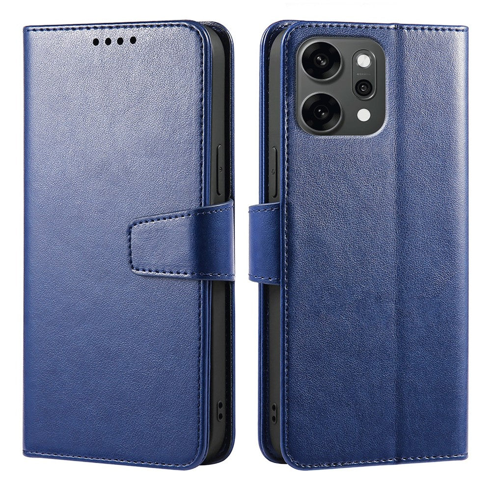 For Oppo Reno14 Pro 5G (Global) Case Stand Card Holder Wallet Leather Phone Cover - Blue