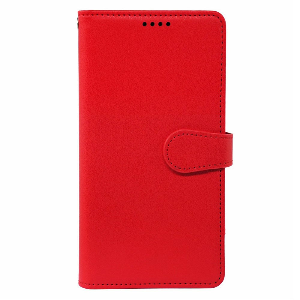 For Oppo Reno14 Pro 5G (Global) Case with 9 Card Slots PU Leather Stand Phone Cover - Red