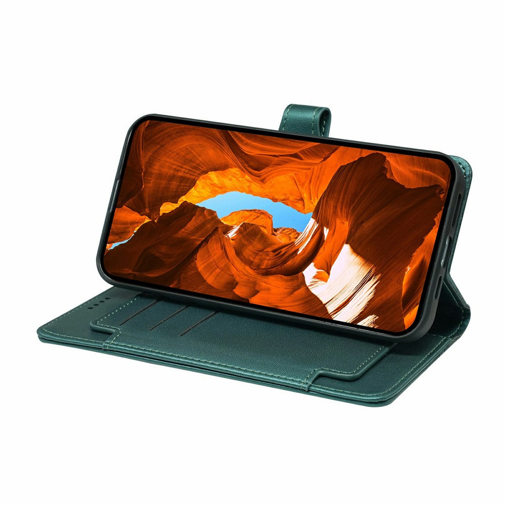 For Oppo Reno14 Pro 5G (Global) Case with 9 Card Slots PU Leather Stand Phone Cover - Green