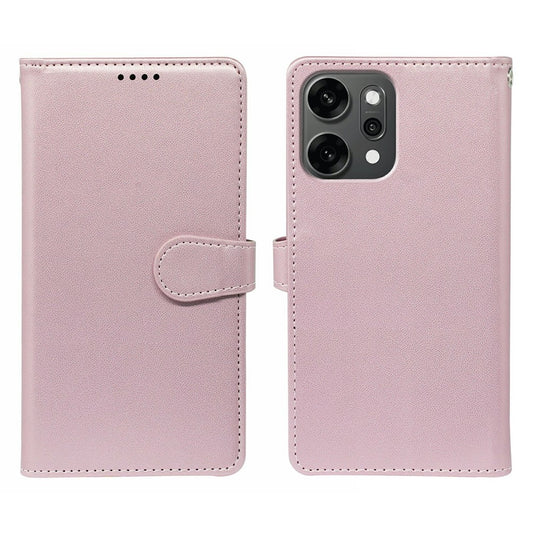 For Oppo Reno14 Pro 5G (Global) Case with 9 Card Slots PU Leather Stand Phone Cover - Rose Gold