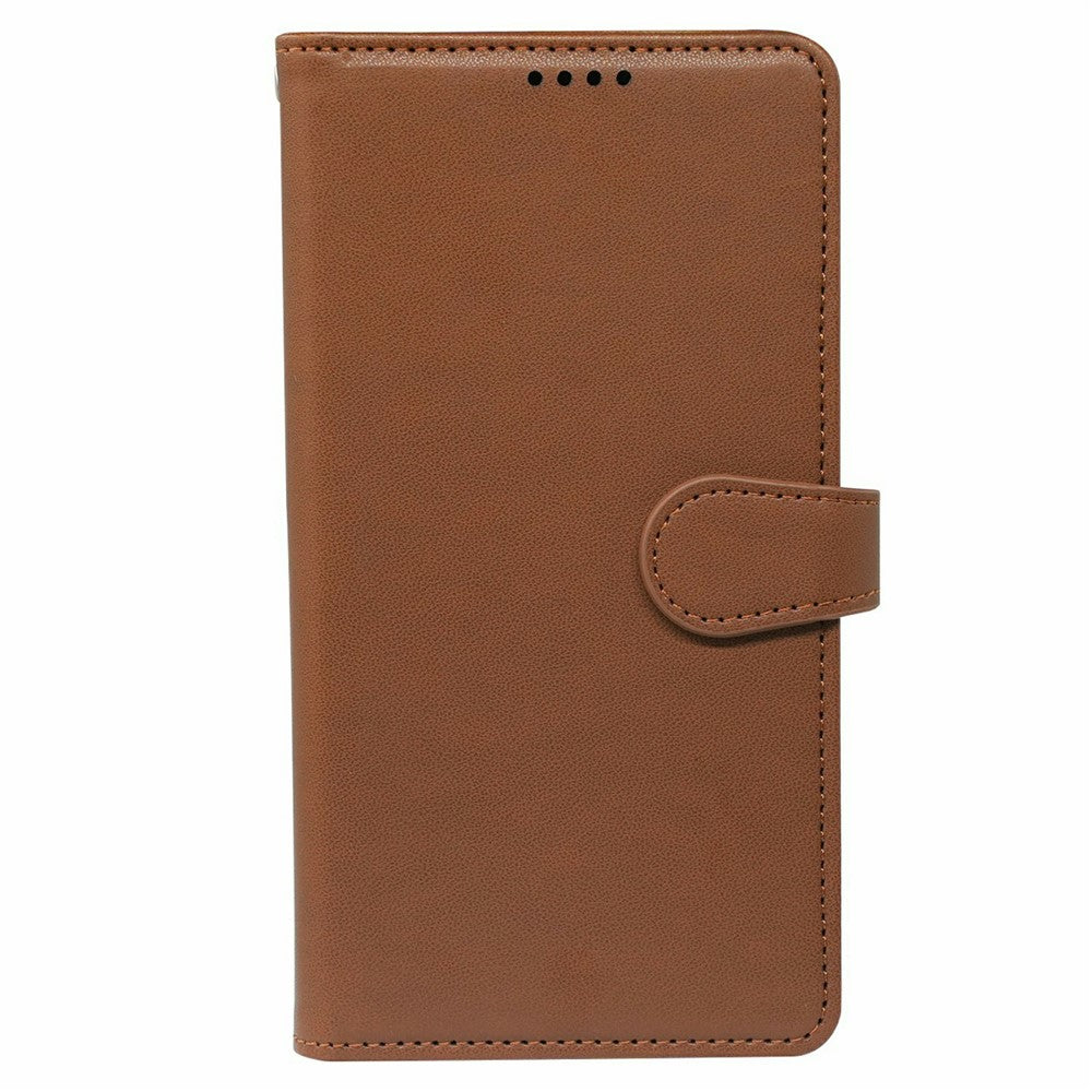 For Oppo Reno14 Pro 5G (Global) Case with 9 Card Slots PU Leather Stand Phone Cover - Brown