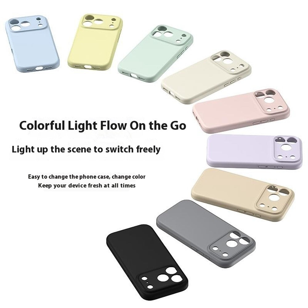 For iPhone 17 Pro Max Case Precision Fit PC + Liquid Silicone Protective Phone Cover with Microfiber Lining - Baby Blue