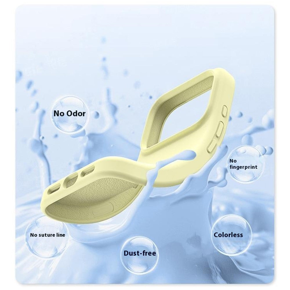 For iPhone 17 Pro Max Case PC + Liquid Silicone Anti-Scratch Lining Phone Cover - Baby Blue