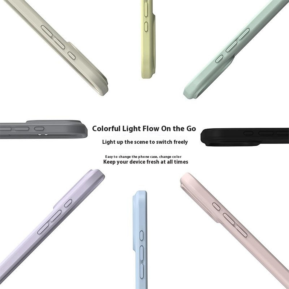 For iPhone 17 Pro Max Case Compatible with MagSafe PC + Liquid Silicone Phone Cover - Antique White