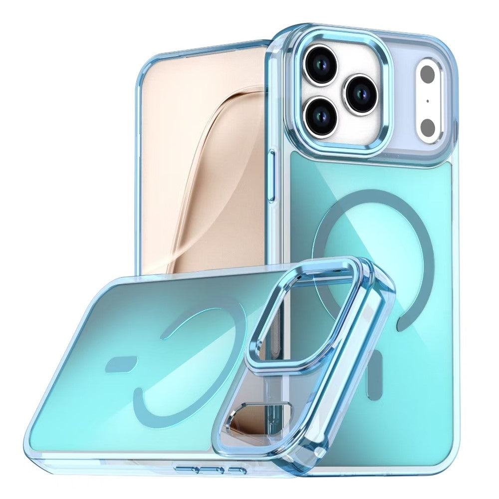 For iPhone 17 Pro Max Case Compatible with MagSafe Color Changing TPU Phone Back Cover - Blue