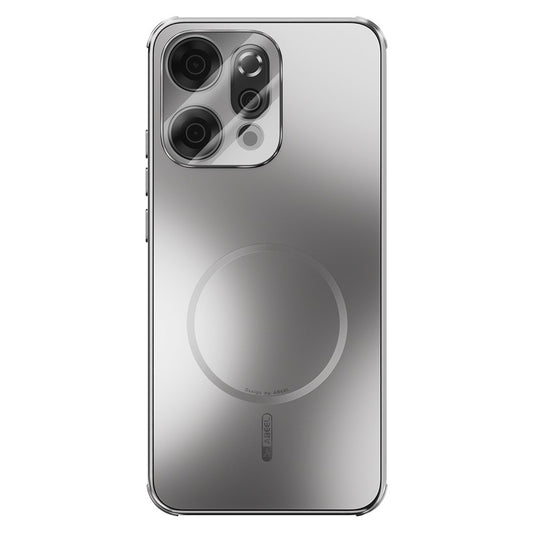 ABEEL For Oppo Reno14 Pro 5G (Global) Case Compatible with MagSafe TPU PC Cooling Matte Phone Back Cover with Lens Film - Titanium Grey