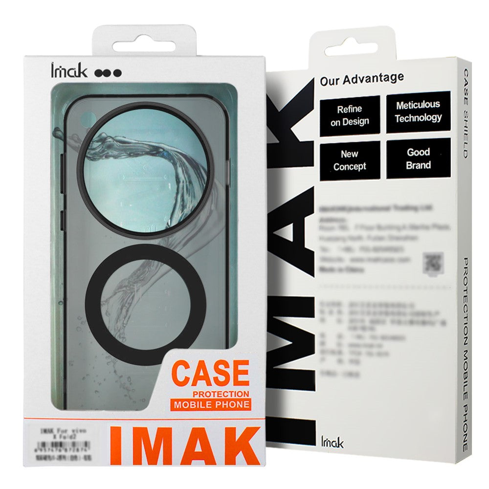 IMAK For iPhone 17 Pro Max Case Compatible with MagSafe Candy Color Anti Drop TPU + PET Back Cover - White