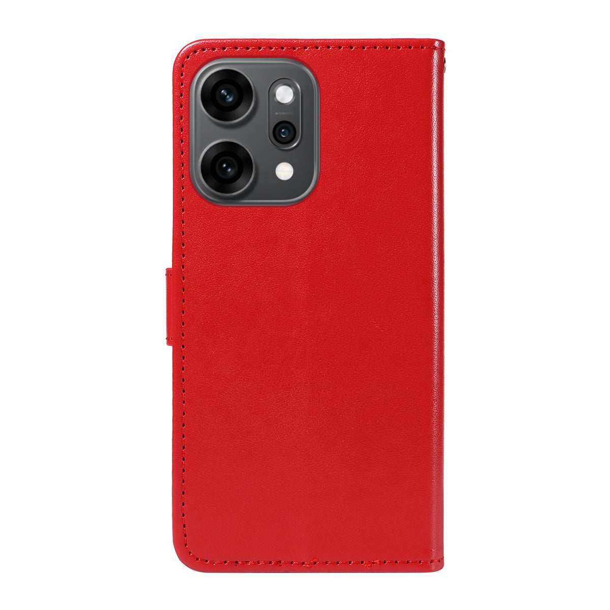 For Oppo Reno14 Pro 5G (China) / Oppo Reno14 Pro 5G (Global) Leather Wallet Case Cat Bee Pattern Phone Cover Stand - Red