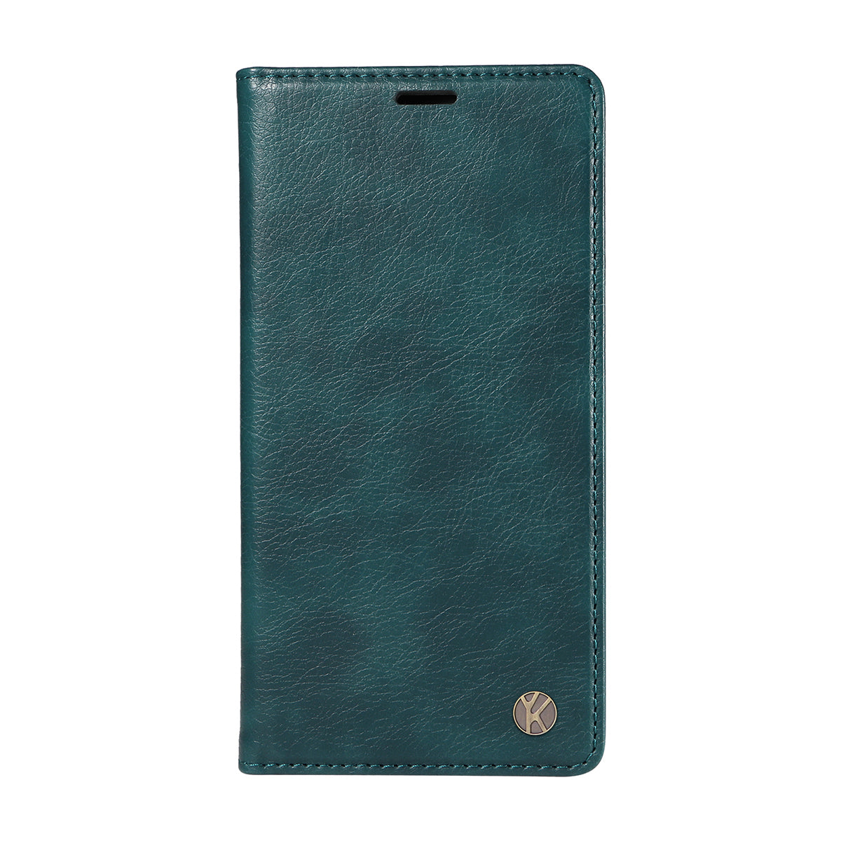 For iPhone 17 Pro Max Wallet Case YIKATU YK-006 Magnetic Closure Leather Phone Cover Litchi Texture - Blue