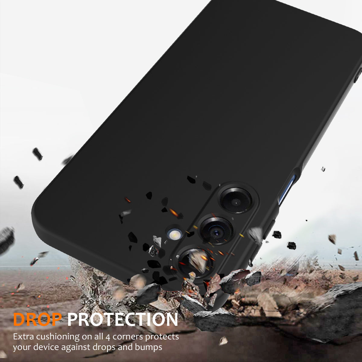For Samsung Galaxy A17 5G Case Compatible with MagSafe Anti-Drop Liquid Silicone Phone Cover - Black