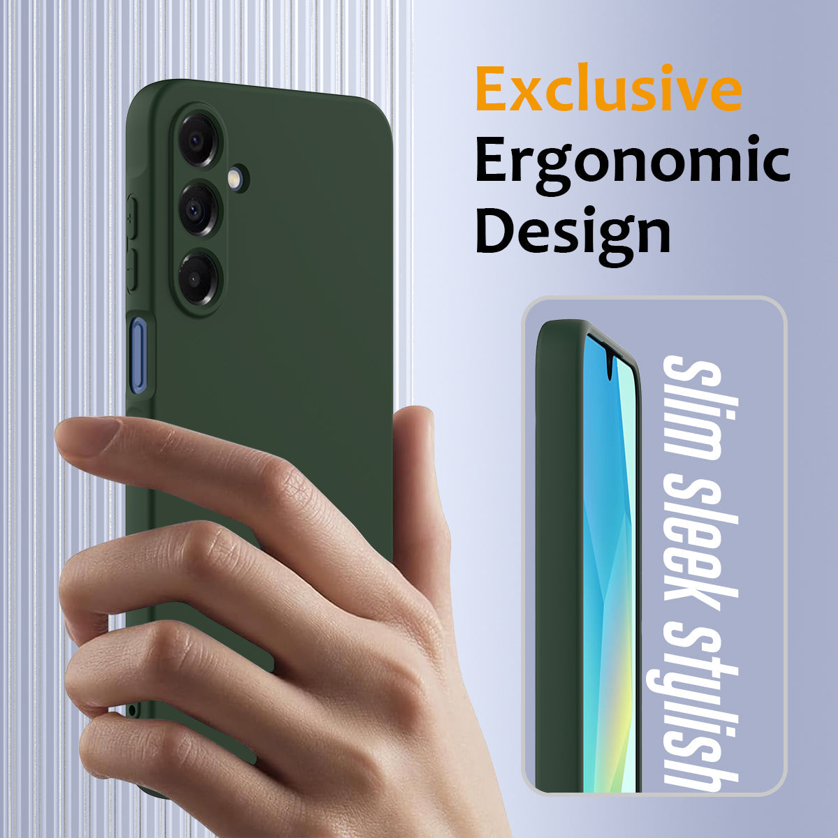 For Samsung Galaxy A17 5G Case Compatible with MagSafe Anti-Drop Liquid Silicone Phone Cover - Dark Green