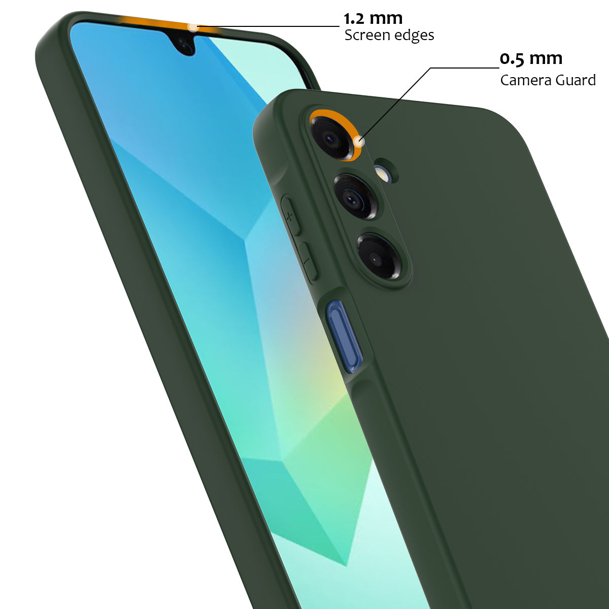 For Samsung Galaxy A17 5G Case Compatible with MagSafe Anti-Drop Liquid Silicone Phone Cover - Dark Green