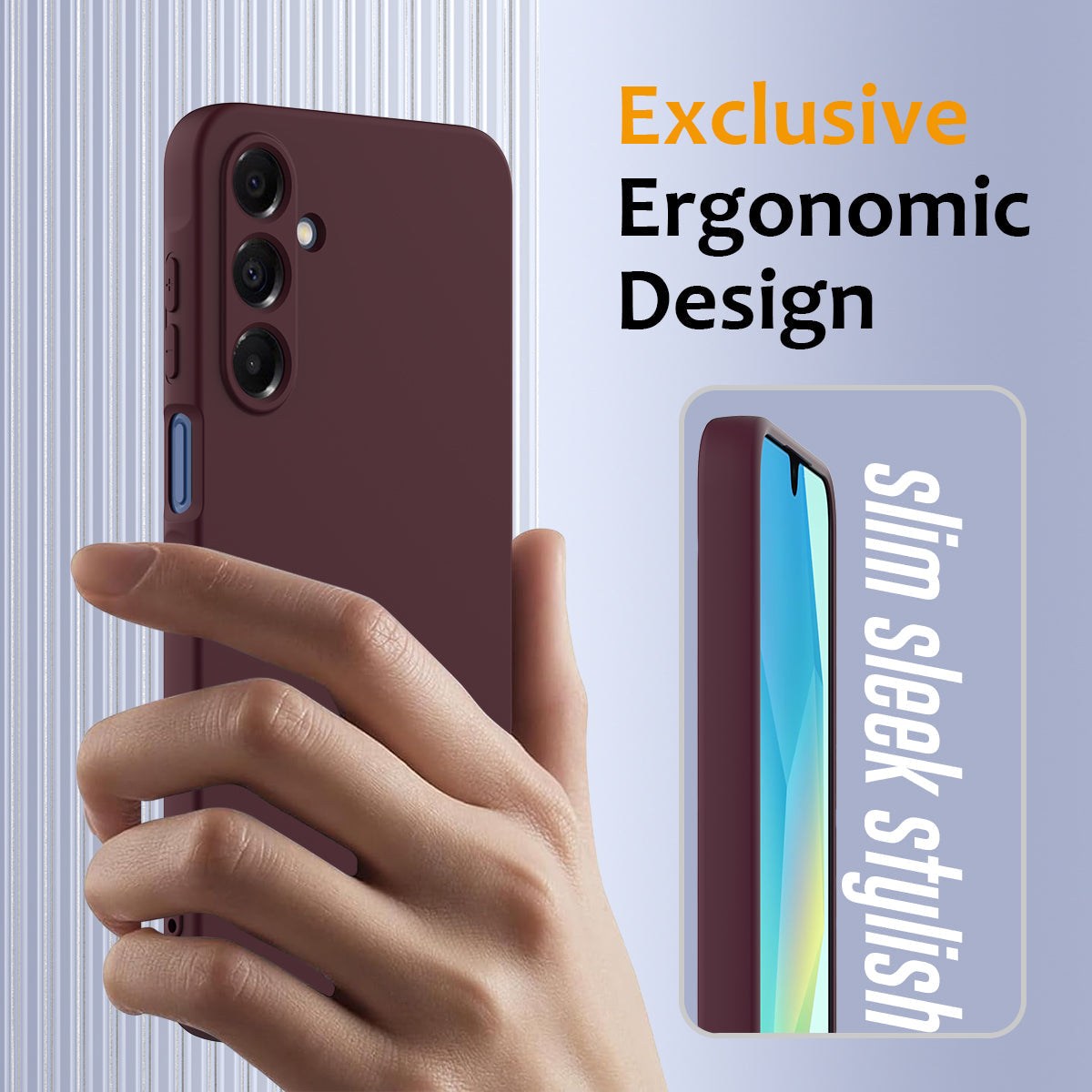For Samsung Galaxy A17 5G Case Compatible with MagSafe Anti-Drop Liquid Silicone Phone Cover - Wine Red